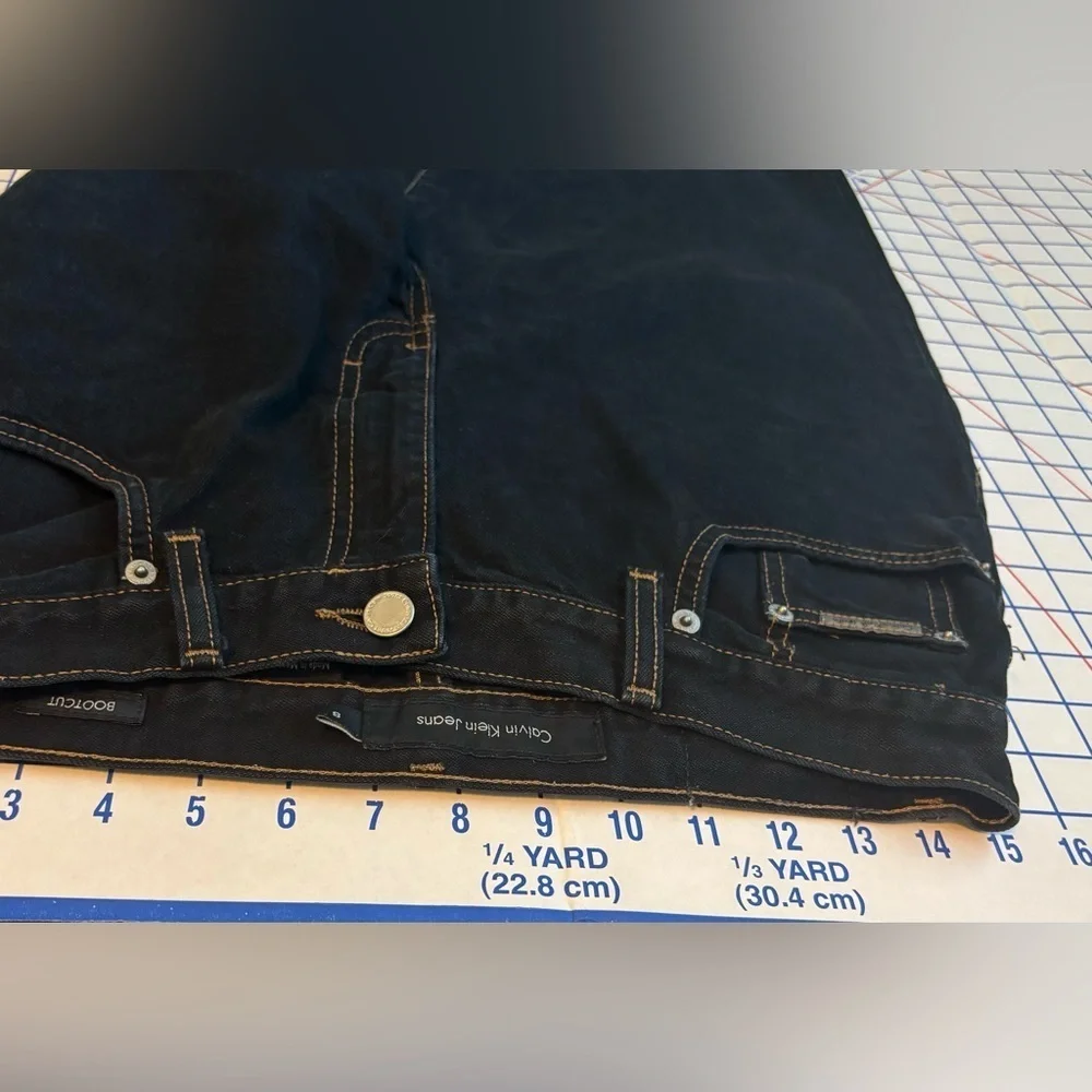 Calvin Klein Dark Blue Boot Cut Jeans Size 8